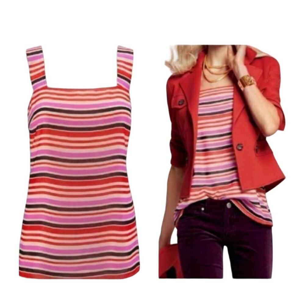 Cabi Size Small London Calling Striped Banded Tank Top Cami #406‎